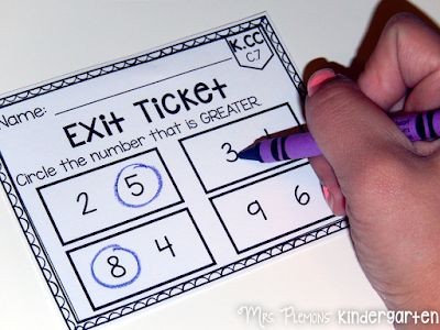 Kindergarten Exit Tickets, Exit Tickets Kindergarten, Math Exit Tickets, Exit Slips, Exit Tickets, Future Teacher, Kindergarten Fun, Kindergarten Teaching, Formative Assessment