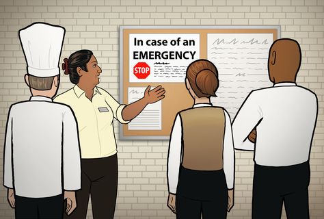 Sometimes you can plan ahead for an emergency. Other times, you and your employees will have to respond to a spontaneous event. In both cases, it’s important to have an emergency plan in place so your employees know exactly what to do to keep themselves and your customers safe. Training Food, Manager Tips, Meal Train Recipes, Emergency Plan, Photo Pictures, Food Allergy, How To Protect Yourself, How To Train, Food Safety