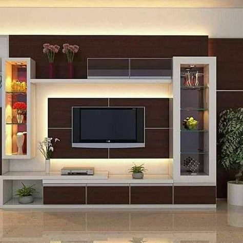 Cupboard With Tv Unit, Bedrop Tv, Tv Cupboard Design For Hall, Cupboard Design For Hall, Wadrobe Designs, Tv Cupboard Design, Tv Cabinet Design Modern, Latest Door Designs, Pooja Door