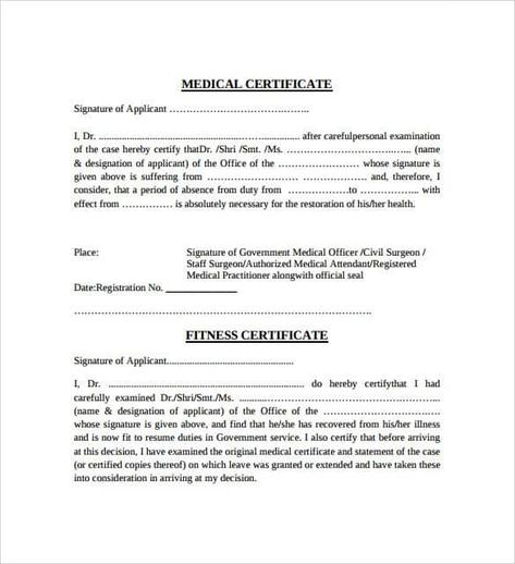 Medical Certificate Format, Certificate Sample, Medical Certificate, Letterhead Format, Cd Cover Template, Doctors Note Template, Passport Template, Certificate Format, Medical Leave