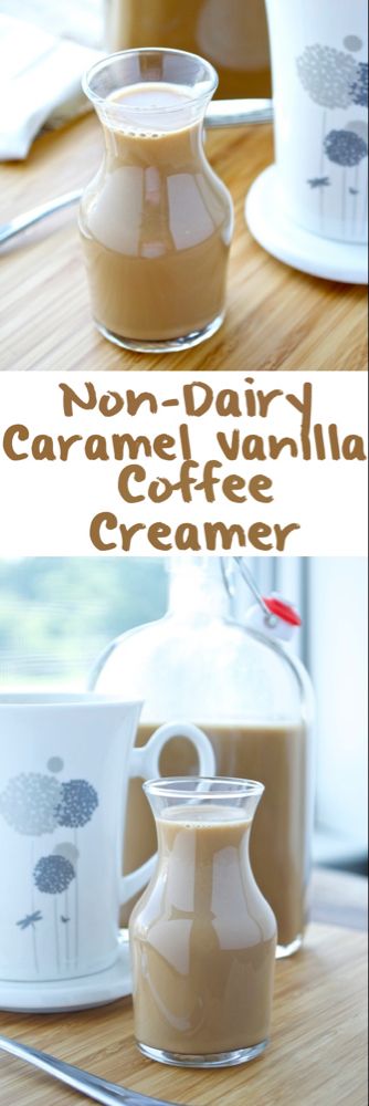 Caramel Vanilla Coffee Creamer - Fashionable Foods Breakfast Smoothie Healthy, Dairy Free Coffee Creamer, Vanilla Coffee Creamer, Dairy Free Coffee, Homemade Coffee Creamer, Coffee Creamers, Coffee Creamer Recipe, Creamer Recipe, Smoothie Healthy