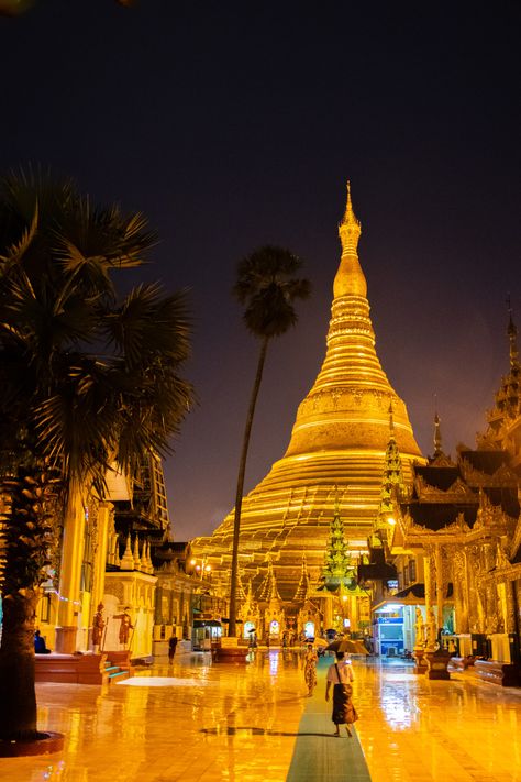 "the Shwedagon Pagoda in Yangon formerly Rangoon in Myanmar earlier Burma Southeast Asia during the Night Timeline" by Wilfried Strang - $19.24 Buddhist Pagoda, Skyline Image, Thailand Shopping, Thailand Tourist, British Colonial Architecture, Shwedagon Pagoda, Yangon Myanmar, Myanmar Art, Myanmar Travel