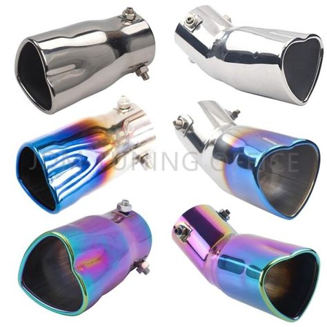 Just found this amazing item on AliExpress. Check it out! $4.50 | JDM Fashion Design Heart Shape Style Stainless Steel Silver Colorful Exhaust Tips Muffler Tail Pipe Tube For Car Styling Car Muffler, Exhaust Tips, Cute Car Accessories, Car Styling, Cute Cars, Race Car, Heart Shape, Jdm, Car Accessories