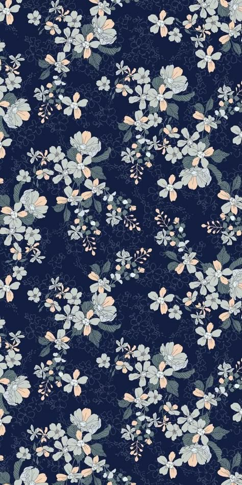 Big Floral Pattern, Flor Iphone Wallpaper, Blue Flower Wallpaper, Nature Iphone Wallpaper, Romantic Wallpaper, Phone Background Patterns, Floral Wallpaper Iphone, Flowery Wallpaper, Pretty Backgrounds