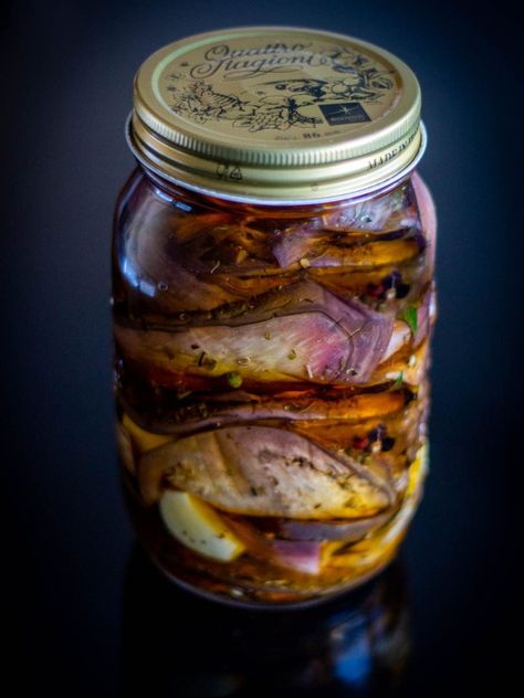 Pickled Eggplants • Snacks • Our Plant-Based World How To Pickle Eggplant, Pickled Aubergine Recipe, Pickled Eggplant Recipes, Eggplant Jam, Eggplant Pickle, Eggplant Vegan, Pickled Eggplant, Vegan Eggplant, Eggplant Recipe