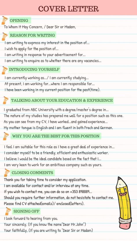 Job Interview Advice, Job Cover Letter, Interview Advice, Writing A Cover Letter, Resume Writing Tips, Essay Writing Skills, Job Interview Questions, Job Interview Tips, Business Writing