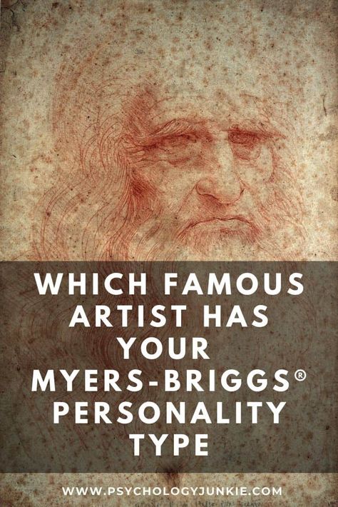 Discover which artist has your Myers-Briggs® personality type. #MBTI #Personality #INFJ #INFP #INTJ #INTP #ENFP #ENTP #ISFJ #ISTJ #ISFP #ISTP Which Artist Are You, Briggs Meyers Personality Types, Entp Isfj, Personality Types Chart, Enfp Entp, Infp Quotes, Isfp Istp, Myers Briggs Infj, Entp And Intj