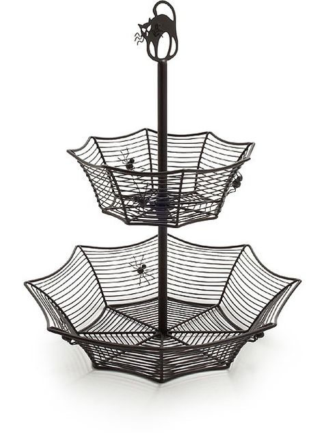 Web basket basket halloween crafty halloween pictures halloween images halloween crafts halloween ideas halloween kitchen ideas web basket Goth Kitchen, Goth Houses, Gothic Kitchen, Gothic Furniture, Dark Home Decor, Spooky House, Welding Table, Goth Home, Spooky Halloween Decorations