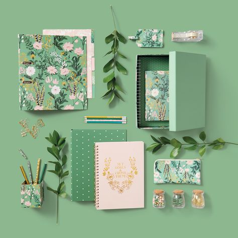 Introducing our new secret garden range, a stationery line that's full of beautiful florals and pastel tones. Stationery Photoshoot, Stationary Set Design, Scrapbook Recipe Book, Garden Fashion, Custom Stationary, Notebook Cover Design, Graphic Book, Small Business Packaging Ideas, Stationary Gifts