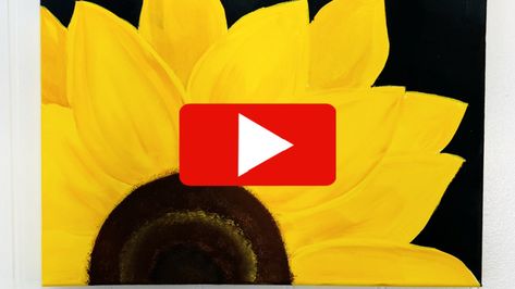 How To Paint Sunflowers, Paint A Sunflower, Sunflowers Acrylic, Easy Acrylic Painting, Party At Home, Acrylic Painting Tutorials, Simple Acrylic Paintings, Sunflower Painting, Paint Supplies