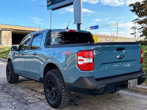 2022 Ford Maverick Lariat Looks Pretty Great With Off-Road Tires, Lift Kit Lifted Ford Maverick, Ford Maverick Custom, Ford Maverick Truck, Maverick Truck, New Ford Expedition, Ford Off Road, Ford Maverick 2022, Golf Tsi, New Pickup Trucks