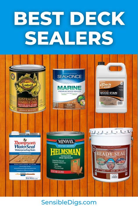 Deck sealer is so important if you want to keep your decking in the best possible condition. Sealing A Deck, Wood Sealer Outdoor, Best Deck Stain And Sealer, Deck Sealing Ideas, Deck Sealant, Outdoor Wood Decking, Deck Stain And Sealer, Wood Deck Stain, Best Deck Stain