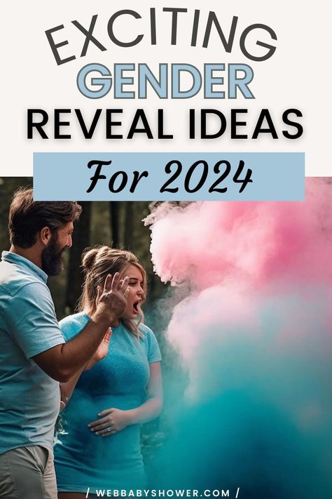 Discover the trendiest, most exciting gender reveal ideas for 2024 and plan the most memorable party! With over 65 unique ideas, you'll be able to find the perfect theme, décor, and activities to make this momentous occasion truly special. Get ready to celebrate in style with these unforgettable gender reveal ideas! 2024 Gender Reveal Ideas, Unique Ways To Reveal Baby Gender, August Gender Reveal Ideas, Baby Gender Reveal Party Ideas Theme, Outdoor Gender Reveal Ideas, Gender Reveal Neutral Theme, Gender Reveal Ideas For Party Theme, Unique Gender Reveals, Fun Gender Reveal Ideas