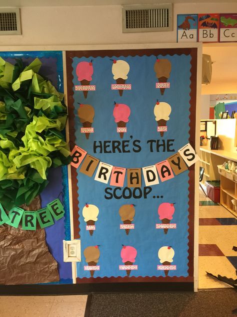 Bulletin Birthday Board Ideas, Classroom Birthday Bulletin Board Ideas, Class Birthday Wall Ideas, Birthday Classroom Display Ideas, Preschool Bday Boards, Birthday Wall Ideas For Preschool, Birthday Board Ideas For Preschool, Birthdays Bulletin Board Ideas, Birthday Display Board Ideas