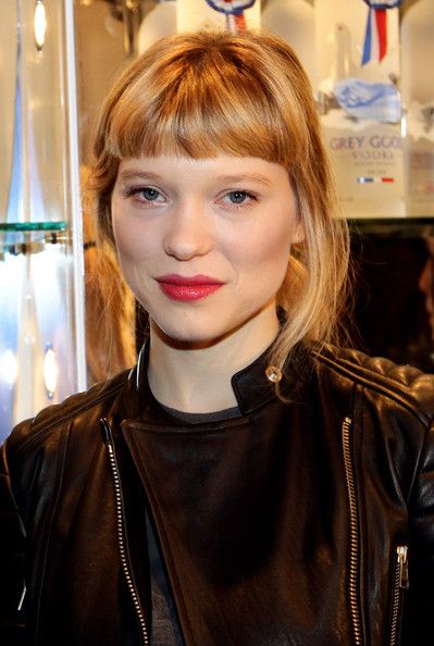 Lea Seydoux, Short Fringe, Good Hair Day, Red Lipstick, Face Hair, Hair Envy, Grunge Hair, Bang Bang, Looks Vintage