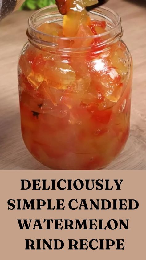 This is the perfect recipe for anyone who loves all things pickled. They're incredibly easy to make and can last up to 2 years. Are you thinking of a perfect side dish for your meat or chicken main dish? Or to spice up your slaw and salad? Think no more because this recipe might be the answer for you. And the star ingredient is watermelon rind in this recipe. Yes, believe it or not, watermelon rind is a good idea. Watermelon Pickled Rinds, Things To Do With Watermelon Rind, Watermelon Rind Jam Recipe, Canned Watermelon Rind, Canning Melon Recipes, Pickles Watermelon Rind, Watermelon Rind Jelly, Pickling Watermelon Rind, How To Pickle Watermelon Rind