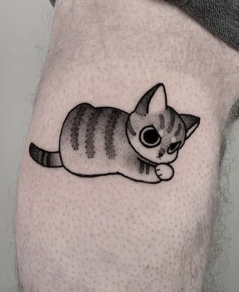 Fat Cat Tattoo, Fat Cat, Fat Cats, Cat Tattoo, Tattoo Inspo, Design Inspo, Tatting, Tattoo Ideas, Tattoos