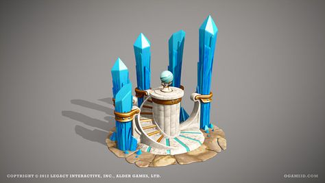 Legends of Atlantis Exodus - ingame 3D models by Ogami 3D, via Behance Magic Temple, Temple Game, Props Concept, Environment Props, Props Art, Disney Fun Facts, Religious Architecture, Game Props, Isometric Illustration