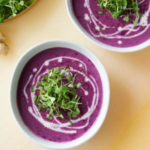 Purple Potato Cabbage Soup « Solluna by Kimberly Snyder Purple Potato Recipe, Potato Cabbage Soup, Chakra Recipes, Purple Cabbage Soup, Lime Tartlets, Cabbage Soup Crockpot, Cabbage Soup Diet Plan, Menu Presentation, Potato Cabbage