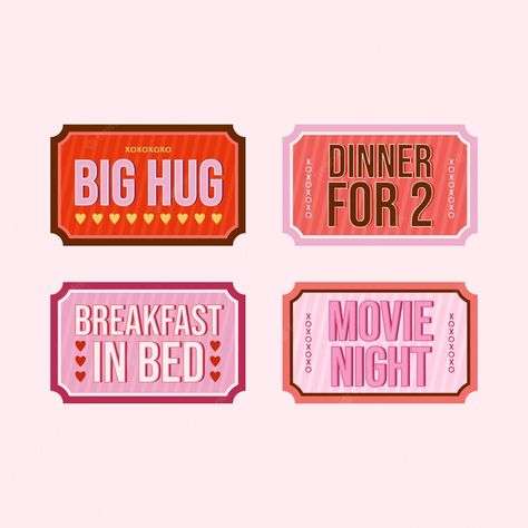 Free Hugs Coupon, Coupon Illustration, Valentine Packaging, Birthday Cake Topper Printable, Love Coupons, Free Hugs, Heart Cake, Card Tutorial, Vector Hand