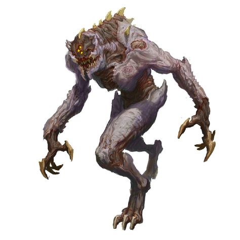 Doom Demons, Arte Zombie, Software Art, Monster Characters, Cool Monsters, Dnd Monsters, 다크 판타지, Alien Concept Art, Monster Concept Art