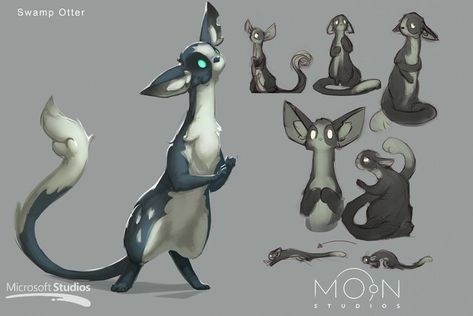 3d Karakter, Mythical Creatures Fantasy, Mystical Animals, Animal Character, Creature Artwork, Cute Fantasy Creatures, Fantasy Beasts, Creature Drawings, Monster Concept Art