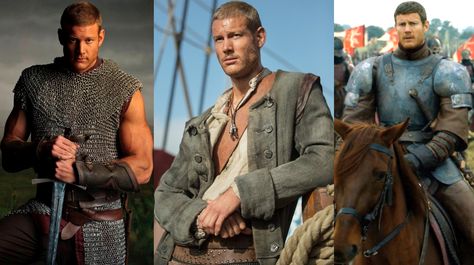 6'5" British actor, Thomas 'Tom' Edward Hopper's Sir Percival from Merlin, William "Billy Bones" Manderly from Black Sails & Dickon Tarly from Game of Thrones Black Sails Billy Bones, Black Sails Starz, Charles Vane, Pirate Garb, Billy Bones, Tom Hopper, Golden Age Of Piracy, Captain Flint, Toby Stephens