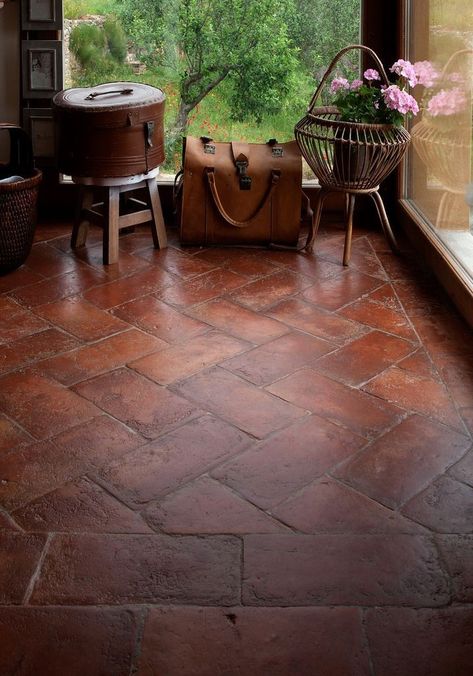 Saltillo Tile, Terracotta Floor, Spanish Style Home, Brick Flooring, Brick Patios, Clay Tiles, Studio Mcgee, Stone Flooring, Square Meter