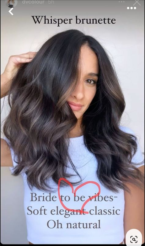 Brunette High And Low Lights, Low Light For Black Hair, Colour 2023, Long Hair Do, Brown Hair Inspo, Brunette Balayage, Balayage Hair Dark, Subtle Highlights, Brunette Balayage Hair