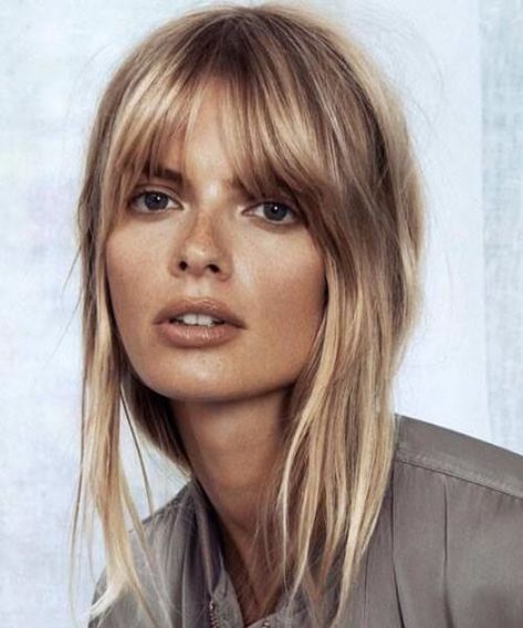 cream soda blonde balayage Long Fringe Hairstyles, Trendy We Fryzurach, Blonde Bangs, Blond Balayage, Balayage Blonde, Dirty Blonde Hair, Fringe Hairstyles, Dirty Blonde, Blonde Balayage