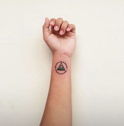 Nicaragua Flag Tattoo, Nicaragua Tattoo Ideas, Nicaraguan Tattoo, Nicaragua Tattoo, Nicaraguan Flag, Nicaragua Flag, Mastectomy Tattoo, Tattoos Inspiration, Flag Tattoo