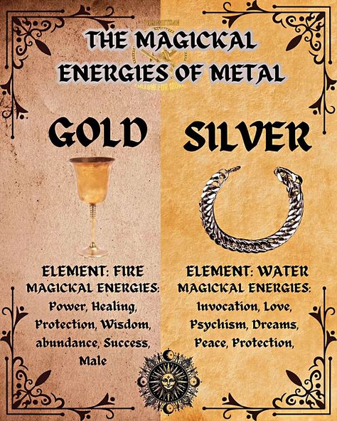 Explore the magick energies of metal and discover their transformative power! ⚒️✨ Metal is not just a physical element; it's a conduit of strength, resilience, and protection in our spiritual practices. From the shimmering allure of silver to the grounding force of iron, each metal carries unique vibrations that can enhance your rituals and intentions. 🔮 **How do you work with the energies of metal in your practice?** Leave a note below and share your experiences! 👉 **Tag a friend** who... Divination Witch, Witch Tools, Magical Items, Witch Spirituality, Earth Gift, Fire Element, Magical Life, Power Metal, Green Witch