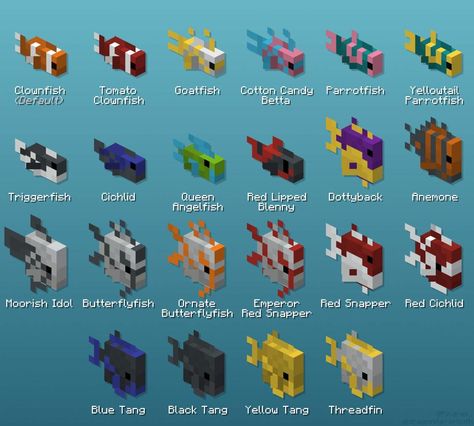 Fish Minecraft, Minecraft Farm, Minecraft Banners, Minecraft Mod, Minecraft Pictures, All Minecraft, Cool Minecraft Creations, Minecraft Mobs, Minecraft Furniture