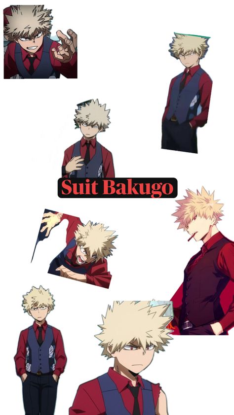 Bakugo in a suit! ❤️💥 Bakugo In A Suit, Bakugo Suit, My Hero Academia