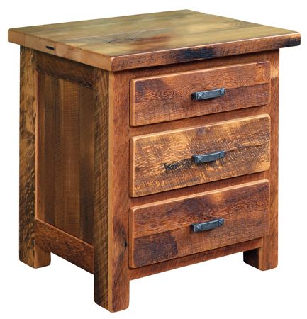 336-F3DN Barnwood Bedroom, Farmhouse Bedroom Furniture, Farmhouse Nightstand, Barnwood Furniture, Rustic Home Interiors, Bedroom Nightstand, Farmhouse Inspiration, Interior Design Rustic, Bedside Storage