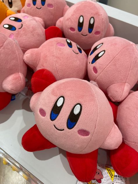 Kirby Plush Aesthetic, Slushies Aesthetic, Kirby Core, Kirby Plushies, Kirby Aesthetic, Pink Room Aesthetic, Plush Aesthetic, Kirby Pokemon, Cutecore Pink