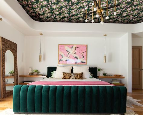 11 Tropical Living Room Ideas That Will Drive You Wild | Hunker Tropical Living Room Ideas, Maximalist Bedrooms, Maximalist Bedroom Ideas, Boho Girls Room, Maximalist Bedroom, Tropical Living Room, Tropical Trend, Tropical Living, Custom Headboard