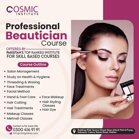 Beautician Course, Makeup Poster, Face Wax, Beauty Salon Posters, Beauty Courses, Makeup Books, Nail Techniques, Makeup Class, Beauty Center