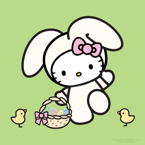 Some bunny wishes you a Happy #Easter 💖 Hello Kitty Vans, Easter Drawings, Hello Kitty Beach, Hello Kitty Images, Bunny Drawing, Hello Kitty Aesthetic, Helix Piercings, Kitty Pictures, Kitty Images