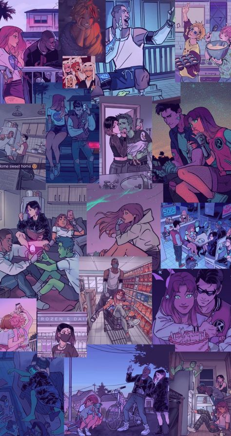 Fanarts Gabriel Picolo Teen Titans, Teen Titans Wallpaper, Teen Titans Drawings, Titans Wallpaper, Gabriel Picolo, Teen Titans Love, Starfire And Raven, Titans Tv Series, Raven Beast Boy