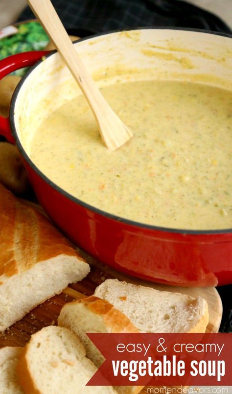 Soup And Bread, Best Vegetable Soup Recipe, Vegetable Puree Soup, Cream Of Vegetable Soup, Creamy Vegetable Soup, Soft Foods Diet, Soup Creamy, Cream Soup Recipes, Soup Vegetable