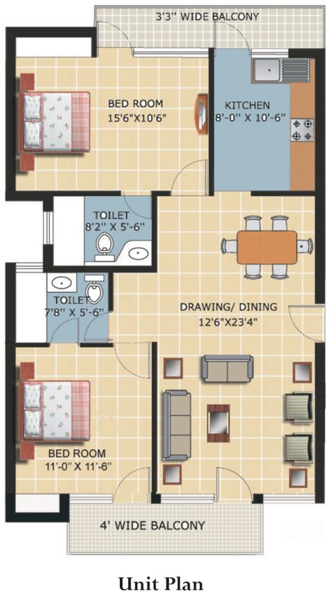 undefined 3 Bhk Flat Plan, Photo Studio Decor, Toilet Drawing, Blueprint Storage, Flat Plan, Flat Layout, 3d House Plans, Hall And Living Room, Small Bedrooms