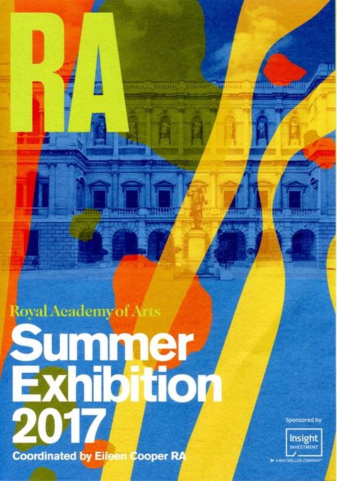 London Royal Academy of Arts - Summer Exhibition 2017 leaflet Exhibition Poster Design Ideas, Exhibition Flyer Design, Exhibition Ads, Gallery Poster Design, Exhibition Invitation Design, Art Gallery Branding, Exhibition Poster Design, Yinka Shonibare, Summer Exhibition