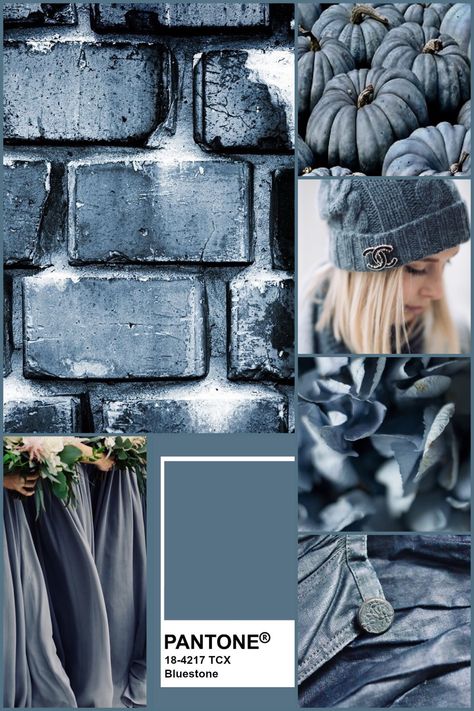 Bluestone Color Palette, Soft Summer Pantone, Blue Gray Pantone, Soft Summer Moodboard, Pantone Trends, Photo Bleu, Soft Summer Colors, Color Schemes Colour Palettes, Color Collage