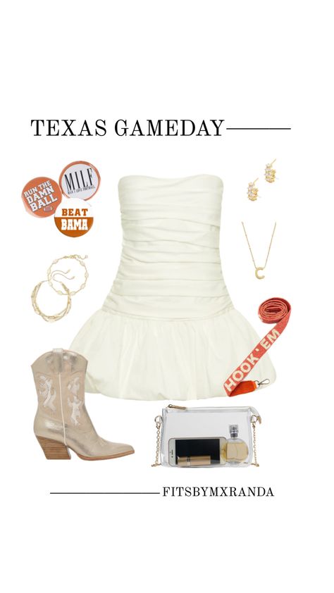 TEXAS GAMEDAY OUTFIT | Outfit Curated on LTK #outfitinspo #gameday #gamedayfit #gamedayoutfit #outfit #texas #utaustin Texas Game Day Outfit, Ut Gameday Outfit, Texas Longhorns Outfits, Ut Game, Rush Week Outfits, College Gameday Outfits, Rush Week, Ut Austin, College Game Days