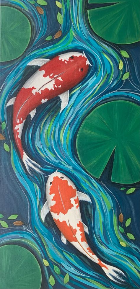 Koi Fish 
Painting 
abstract 
colorful 
Acrylic Koi Pond Art Simple, Coy Painting, Coy Fish Pond Drawing, Coi Fish Painting Acrylic Easy, Coy Fish Paintings, Oil Painting Artwork, Painting Coy Fish, Koi Fish In Pond, Japanese Koi Fish Drawing