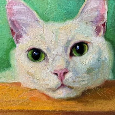 Katya Minkina, Fotografi Vintage, Cat Artwork, Ethereal Art, Cat Portraits, Daily Paintworks, Cat Painting, Fine Art Gallery, Art Oil