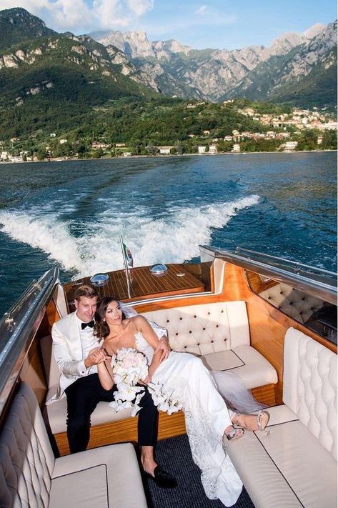 Yacht Wedding, Boat Wedding, Dream Wedding Venues, Wedding Money, Lake Como Wedding, Future Wedding Plans, Lake Wedding, Wedding Goals, Photo Couple