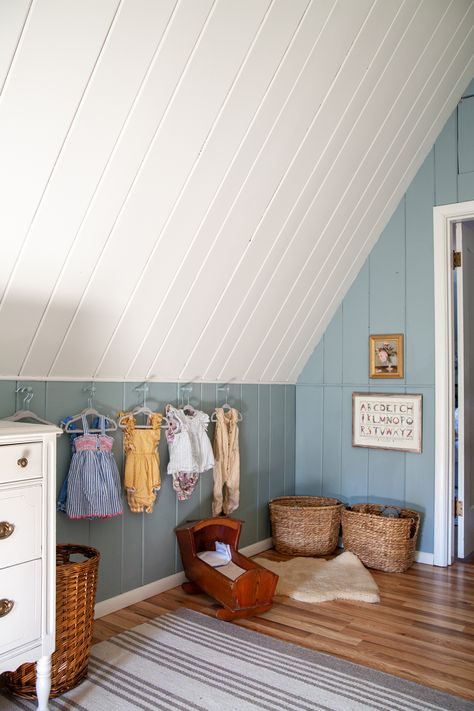 DIY painted peg row instead of closet in Lucy's nursery / Create / Enjoy