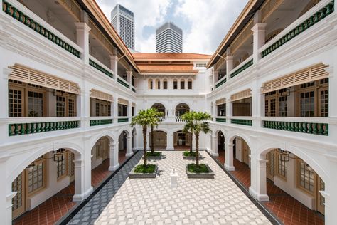 Where Crazy Rich Asians Feel at Home Raffles Singapore, Travel Resorts, Raffles Hotel Singapore, Raffles Hotel, Teak Flooring, Victorian Interior, Crazy Rich Asians, Crazy Rich, Colonial Decor